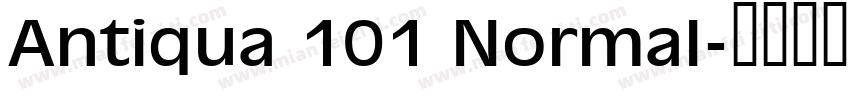 Antiqua 101 Normal字体转换